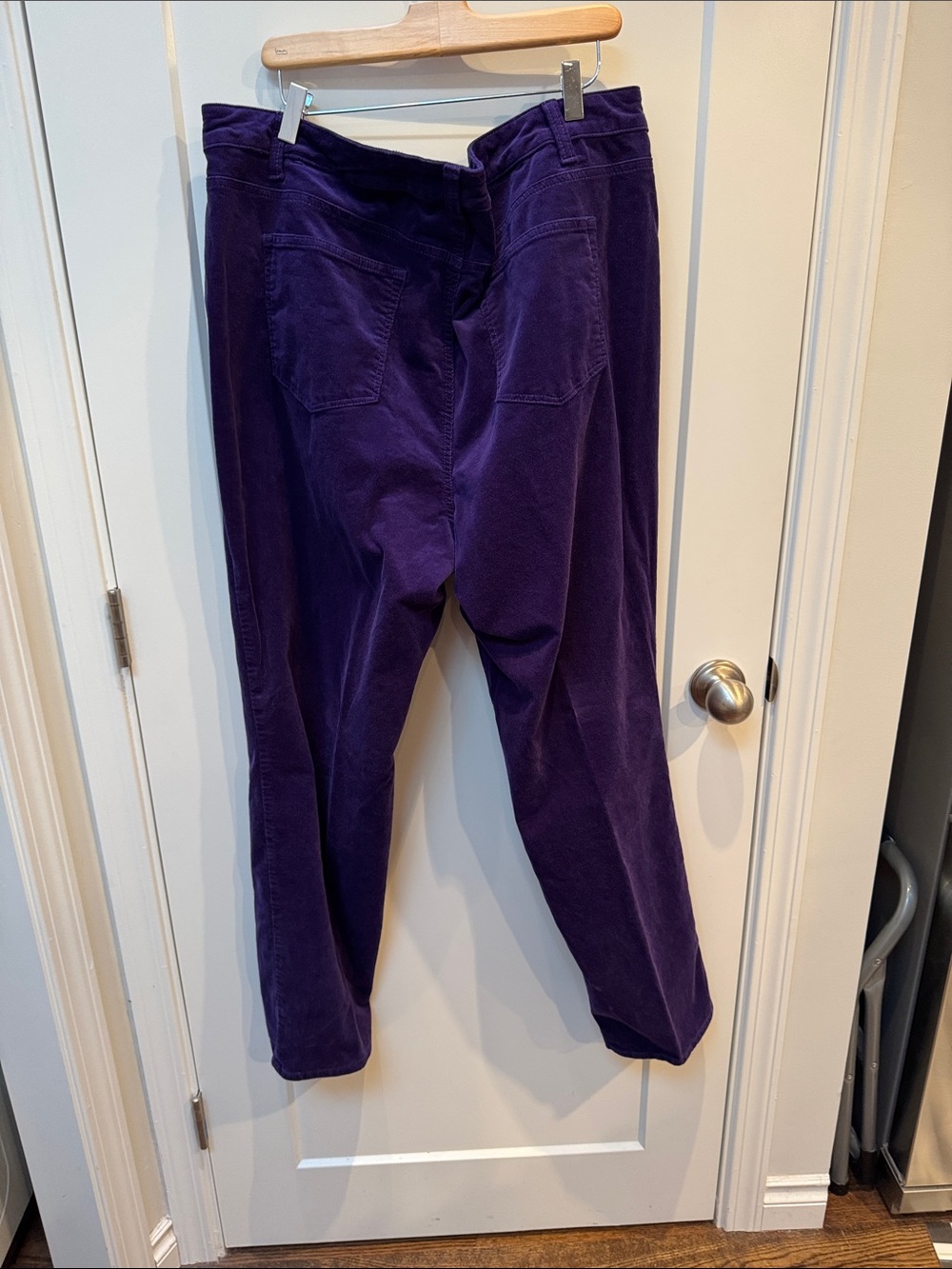 Talbots Straight-Leg Corduroy Pants in Bold Purple - Picture 4 of 5